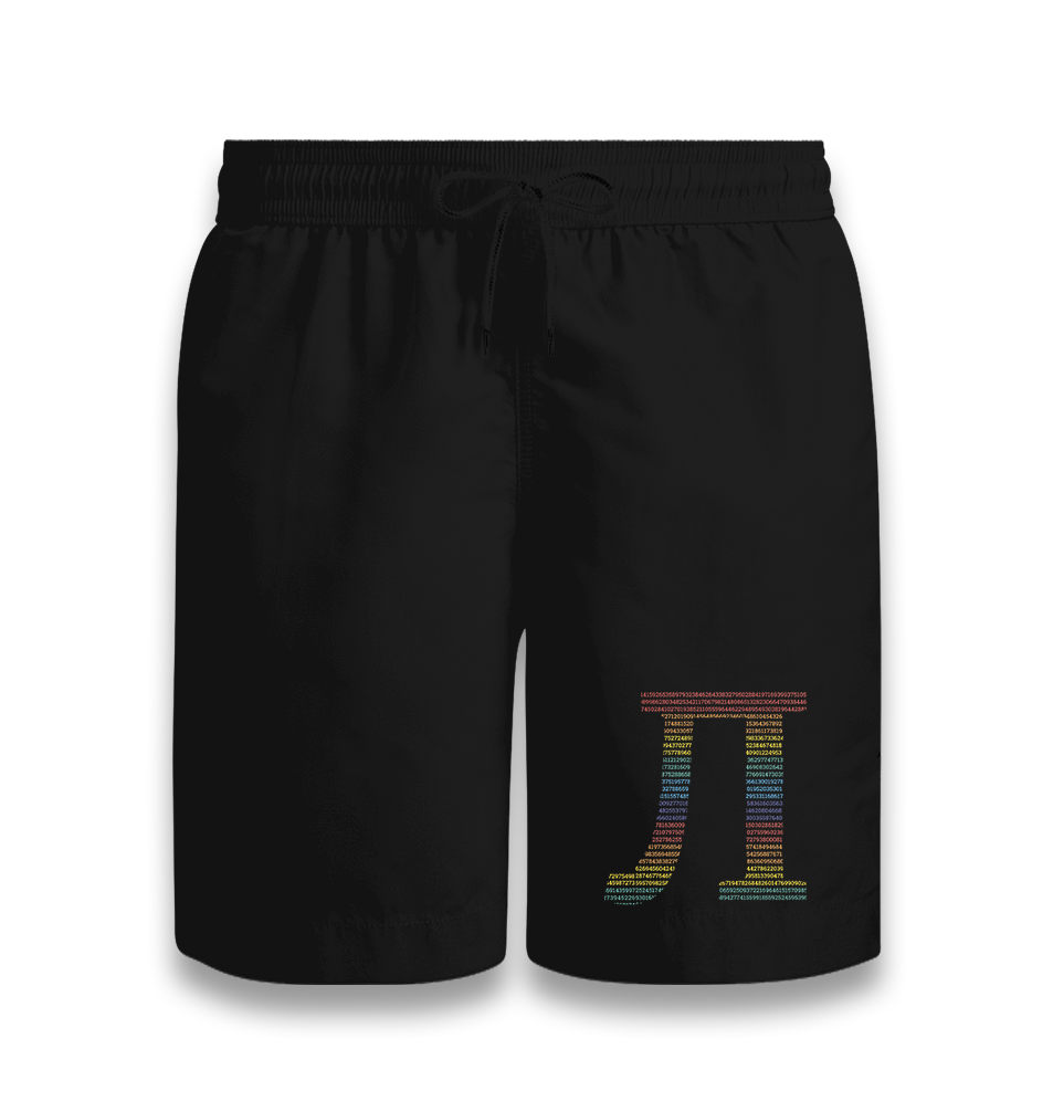 Mathmatics- Pi XV Black Shorts - Premium  from W.E.N.S. WIND - Just 7990! Shop now at W.E.N.S. WIND