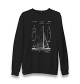 Sail Boat Unisex Black Sweatshirt - Premium  from W.E.N.S. WIND - Just 10990! Shop now at W.E.N.S. WIND