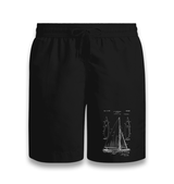 Sail Boat Black Shorts - Premium  from W.E.N.S. WIND - Just 7990! Shop now at W.E.N.S. WIND