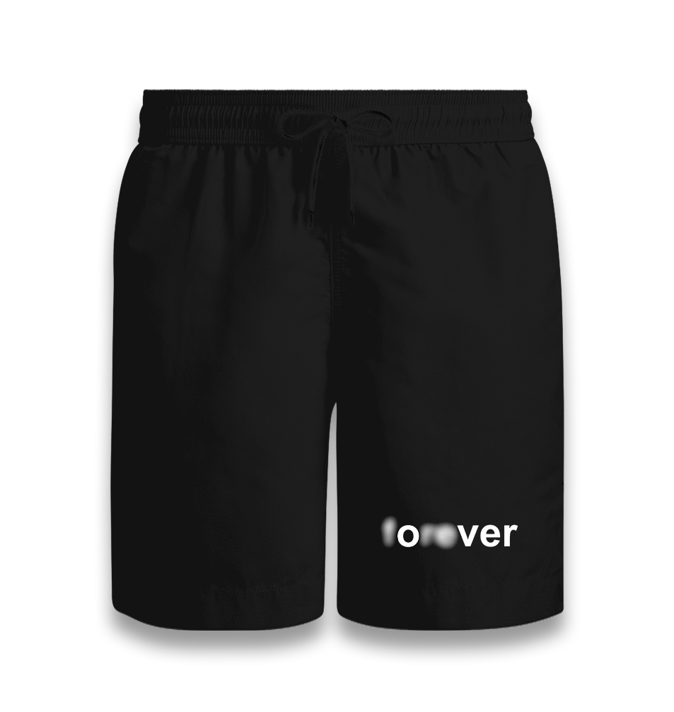 Forever Over Black Shorts - Premium  from W.E.N.S. WIND - Just 7990! Shop now at W.E.N.S. WIND