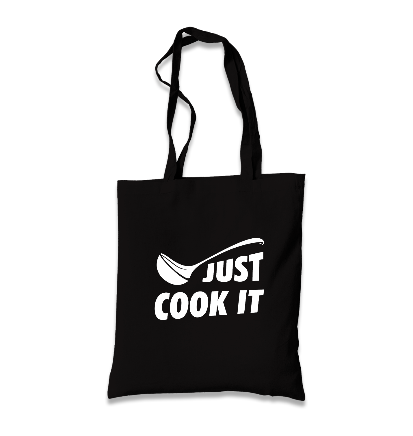 Just Cook It Black Canvas Totebag - Premium  from W.E.N.S. WIND - Just 4990! Shop now at W.E.N.S. WIND