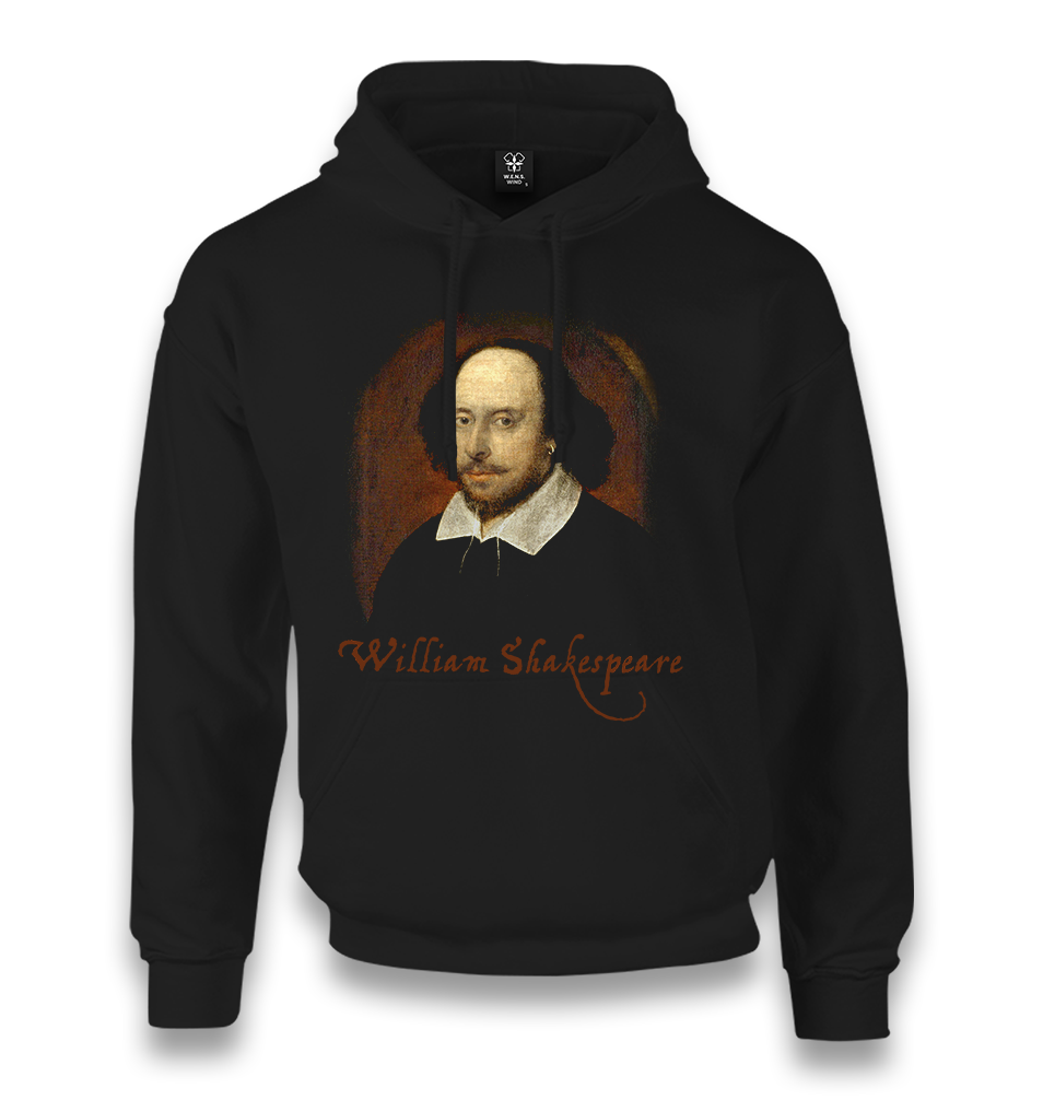 William Shakespeare - Portrait Unisex Black Hoodie - Premium  from W.E.N.S. WIND - Just 11990! Shop now at W.E.N.S. WIND