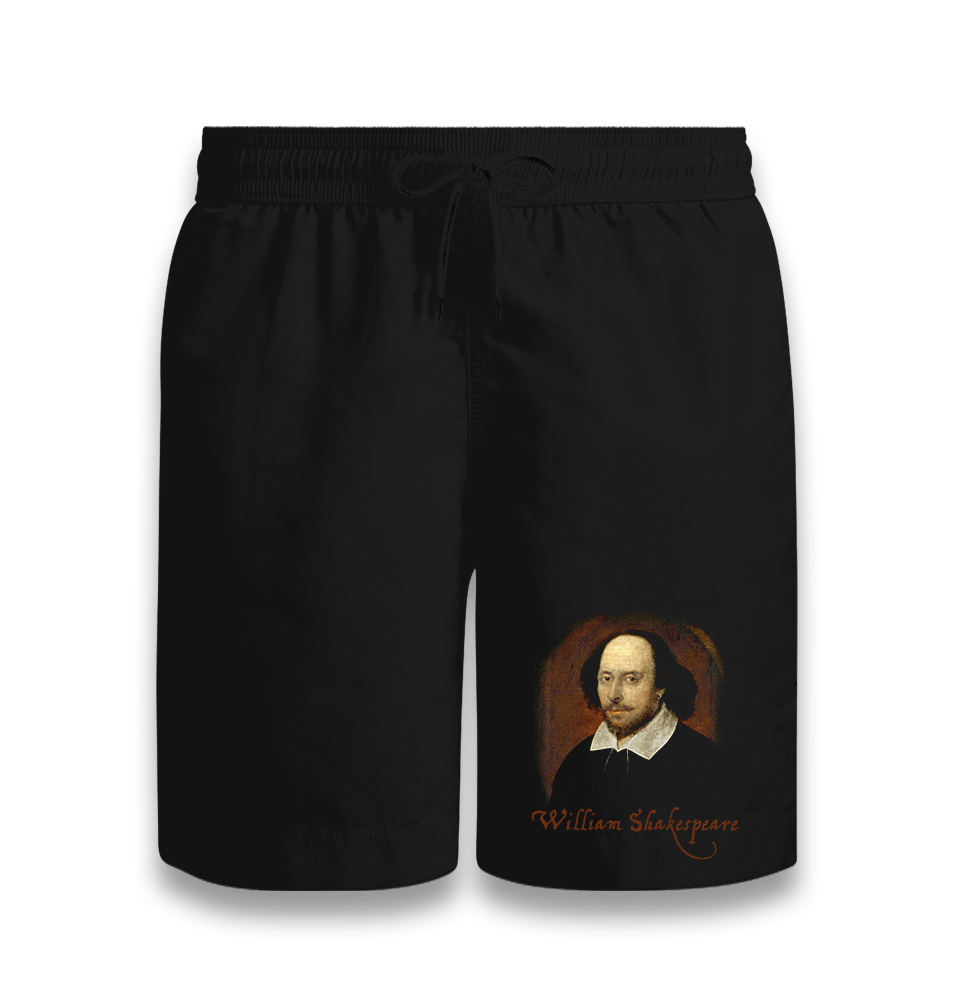 William Shakespeare - Portrait Black Shorts - Premium  from W.E.N.S. WIND - Just 7990! Shop now at W.E.N.S. WIND