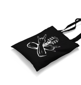 Rock Sign Hands and the Guitar Black Canvas Totebag - Premium  from W.E.N.S. WIND - Just 4990! Shop now at W.E.N.S. WIND