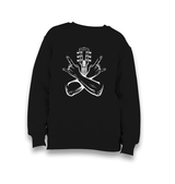 Rock Sign Hands and the Guitar Kid's Black Sweatshirt - Premium  from W.E.N.S. WIND - Just 7990! Shop now at W.E.N.S. WIND