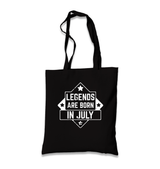 Legends are Born in July - Stars Black Canvas Totebag - Premium  from W.E.N.S. WIND - Just 4990! Shop now at W.E.N.S. WIND