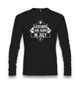 Legends are Born in July-Stars Unisex Black Longsleeve - Premium  from W.E.N.S. WIND - Just 7990! Shop now at W.E.N.S. WIND