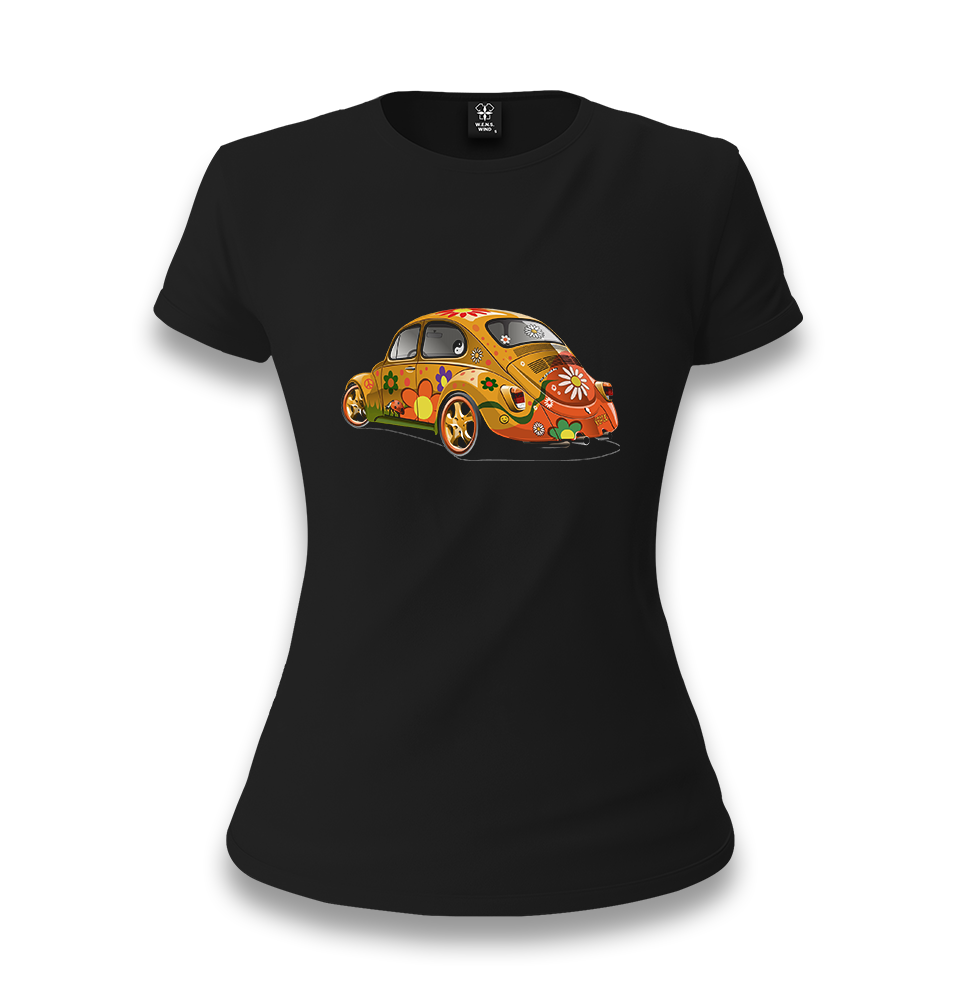 Bugs in Color Women's Black T-shirt - Premium  from W.E.N.S. WIND - Just 6490! Shop now at W.E.N.S. WIND