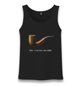 C'est ne pas Une Pipe Unisex Black Tank Top - Premium  from W.E.N.S. WIND - Just 6490! Shop now at W.E.N.S. WIND