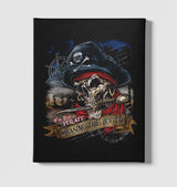 Skull - Pirate Black Canvas Wall Art 35x40cm - Premium  from W.E.N.S. WIND - Just 7990! Shop now at W.E.N.S. WIND