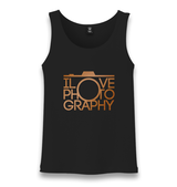 l Love Photography Unisex Black Tank Top - Premium  from W.E.N.S. WIND - Just 6490! Shop now at W.E.N.S. WIND