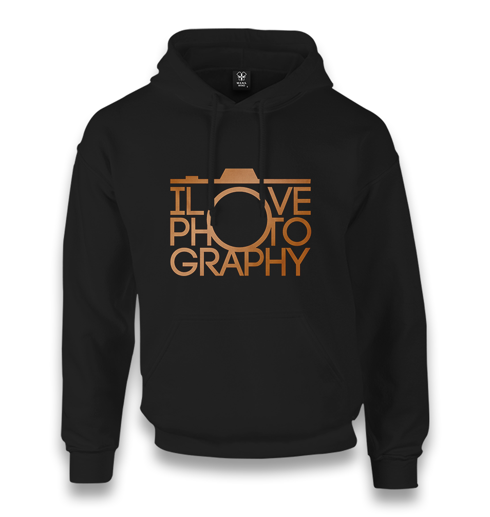 l Love Photography Unisex Black Hoodie - Premium  from W.E.N.S. WIND - Just 11990! Shop now at W.E.N.S. WIND