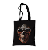 Skull - Fiery Look of Death Canvas Totebag - Premium  from Wenswind - Just 4990! Shop now at W.E.N.S. WIND