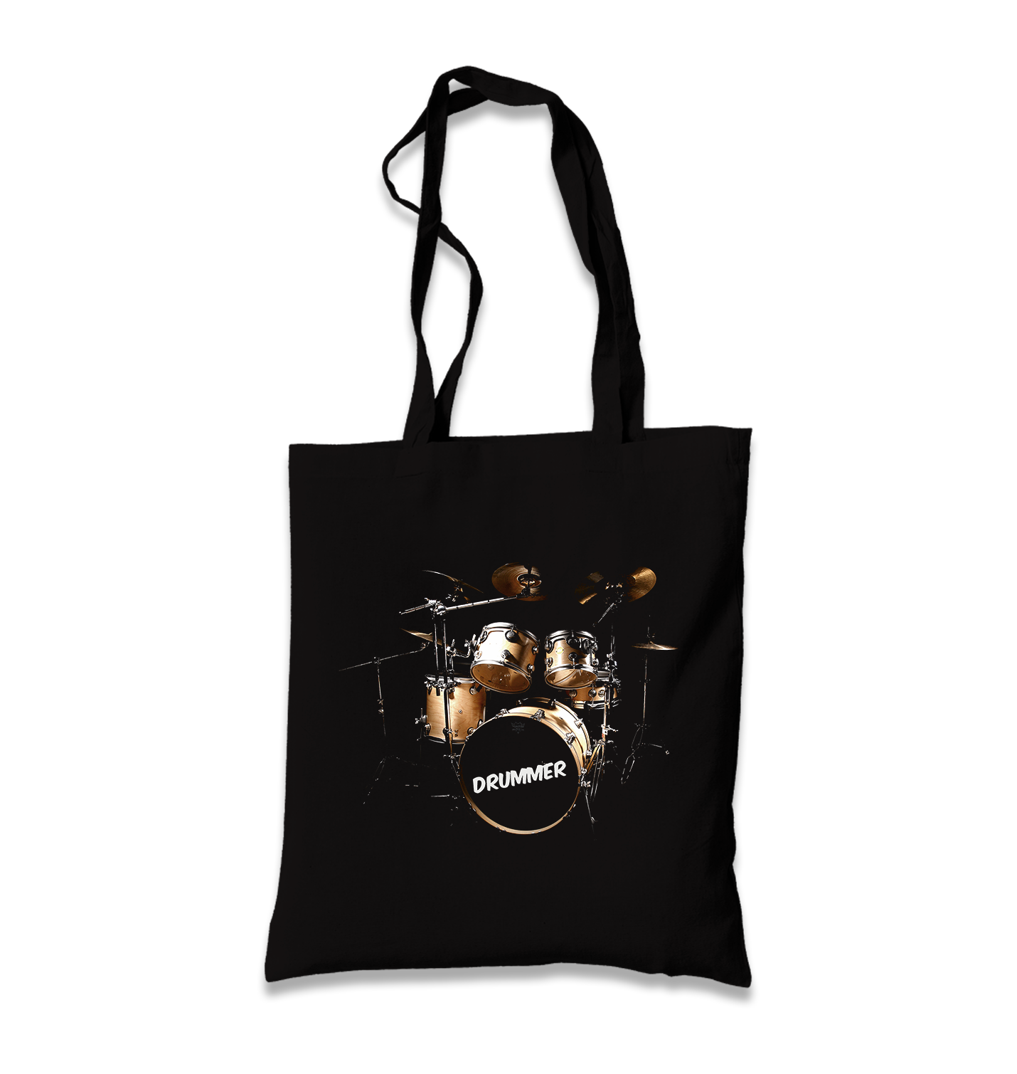 Drummer Black Canvas Totebag - Premium  from W.E.N.S. WIND - Just 4990! Shop now at W.E.N.S. WIND