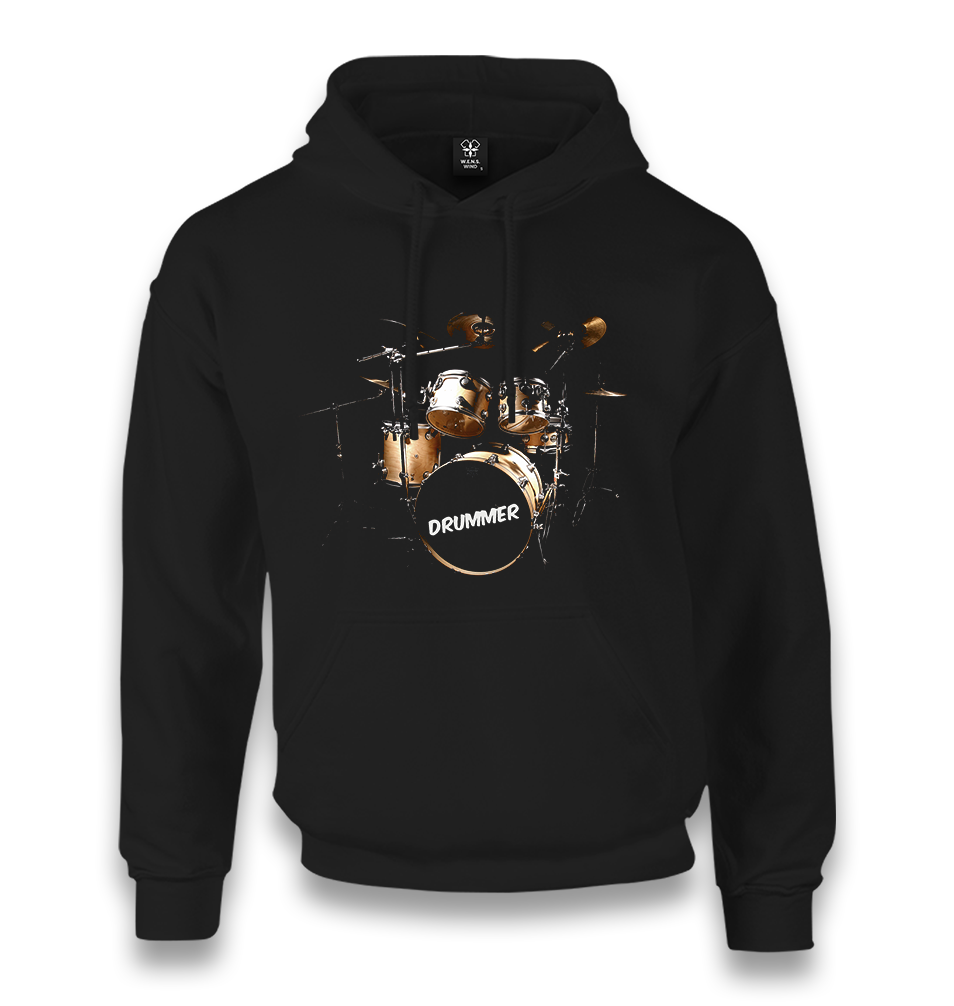 Drummer Unisex Black Hoodie - Premium  from W.E.N.S. WIND - Just 11990! Shop now at W.E.N.S. WIND