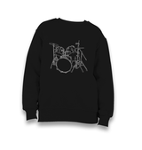 Drummer - Drums Kid's Black Sweatshirt - Premium  from W.E.N.S. WIND - Just 7990! Shop now at W.E.N.S. WIND