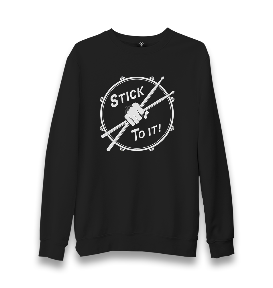 Drummer-Stick To It Unisex Black Sweatshirt - Premium  from W.E.N.S. WIND - Just 10990! Shop now at W.E.N.S. WIND