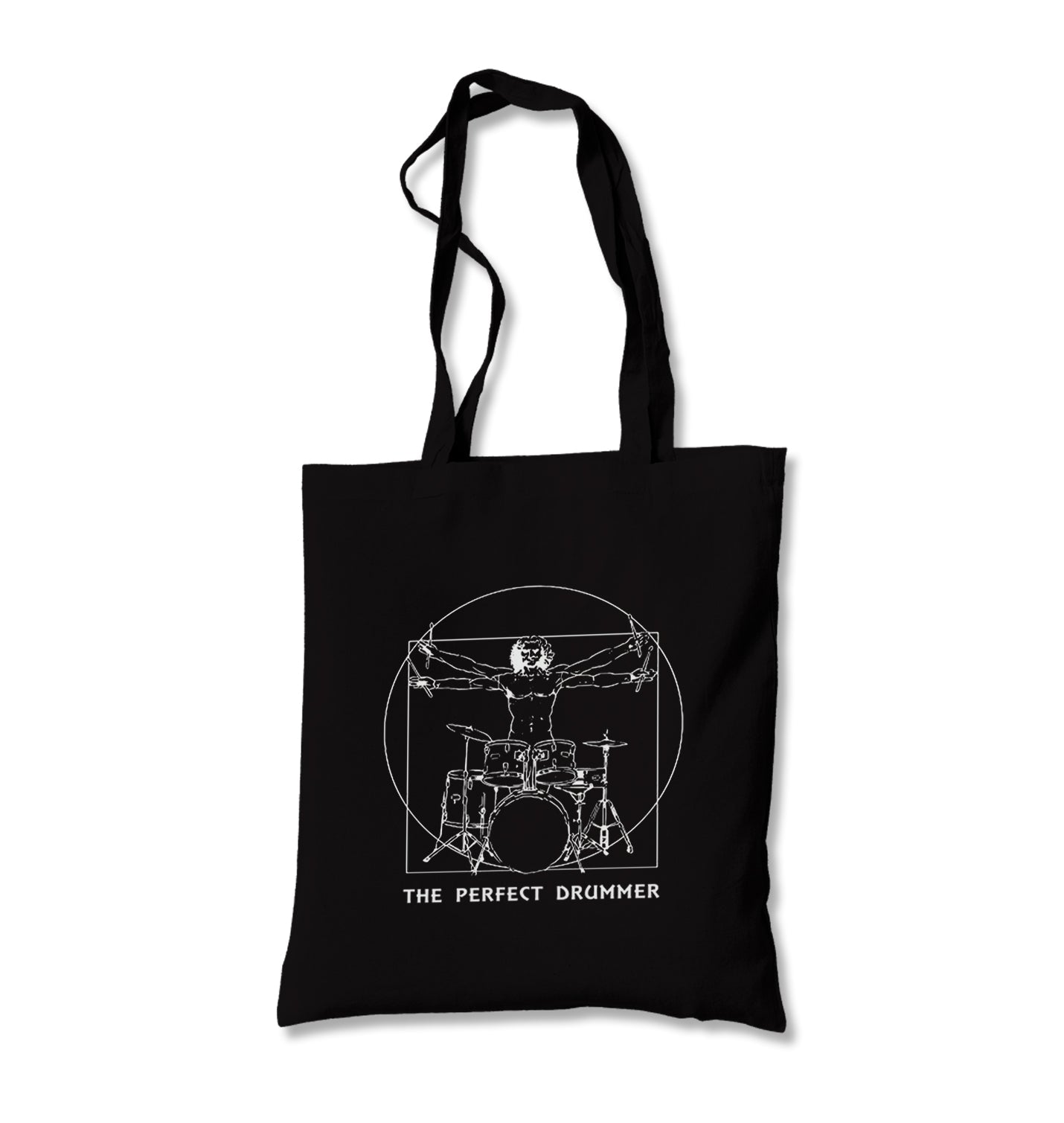 Da Vinci - The Perfect Drummer Canvas Totebag - Premium  from Wenswind - Just 4990! Shop now at W.E.N.S. WIND