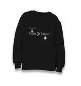 Tesla > Edison Kid's Black Sweatshirt - Premium  from W.E.N.S. WIND - Just 7990! Shop now at W.E.N.S. WIND