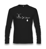 Tesla > Edison Unisex Black Longsleeve - Premium  from W.E.N.S. WIND - Just 7990! Shop now at W.E.N.S. WIND