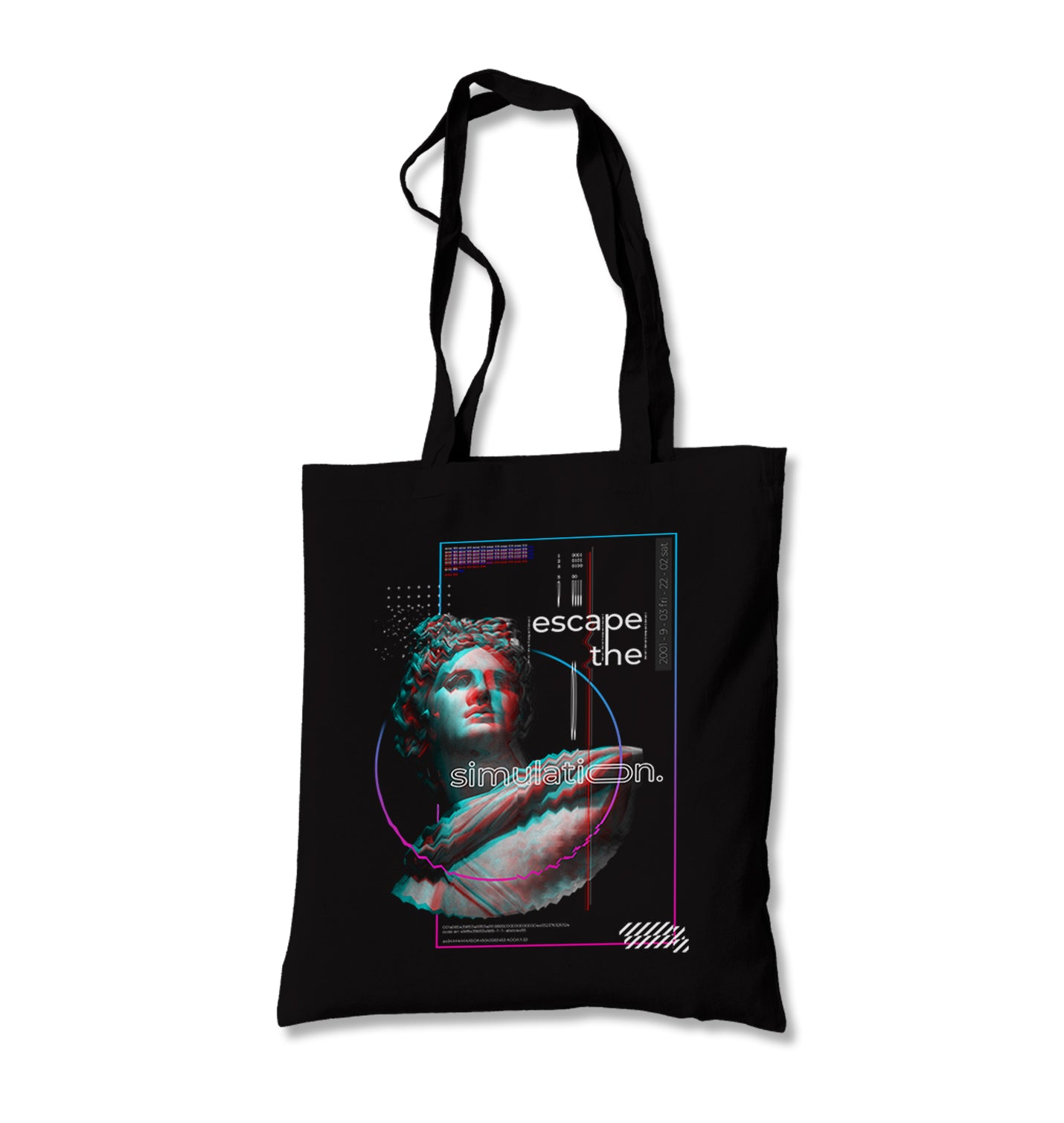 Escape The Simulation Canvas Totebag - Premium  from Wenswind - Just 4990! Shop now at W.E.N.S. WIND