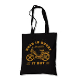 Motorcycle When in Doubt Canvas Totebag - Premium  from Wenswind - Just 4990! Shop now at W.E.N.S. WIND