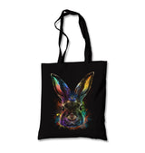 Colorful Bunny Rabbit Canvas Totebag - Premium  from Wenswind - Just 4990! Shop now at W.E.N.S. WIND