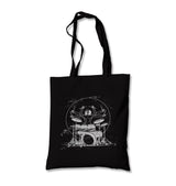 Da Vinci Man Drum Playing Canvas Totebag - Premium  from Wenswind - Just 4990! Shop now at W.E.N.S. WIND