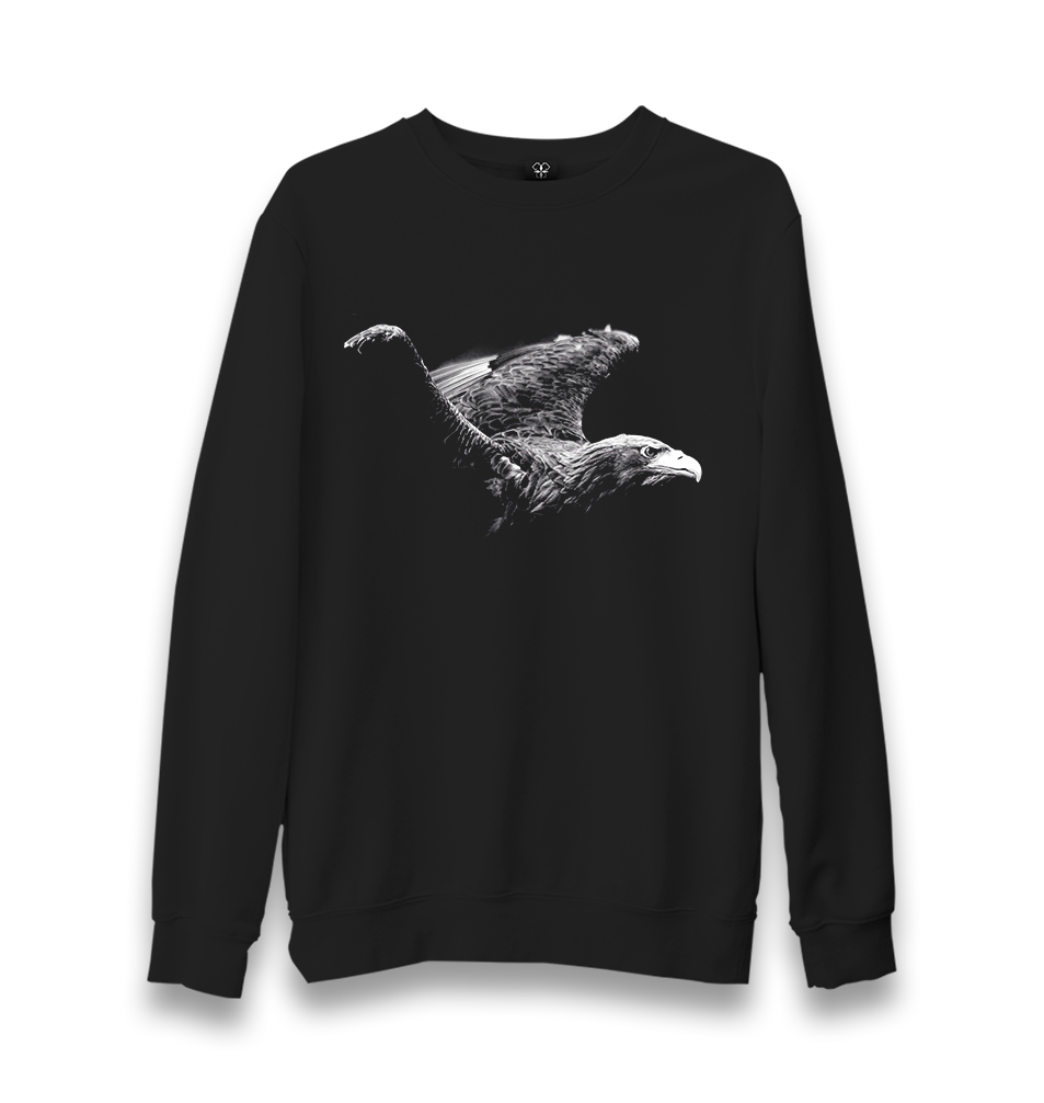 Eagles Fly High Unisex Black Sweatshirt - Premium  from W.E.N.S. WIND - Just 10990! Shop now at W.E.N.S. WIND