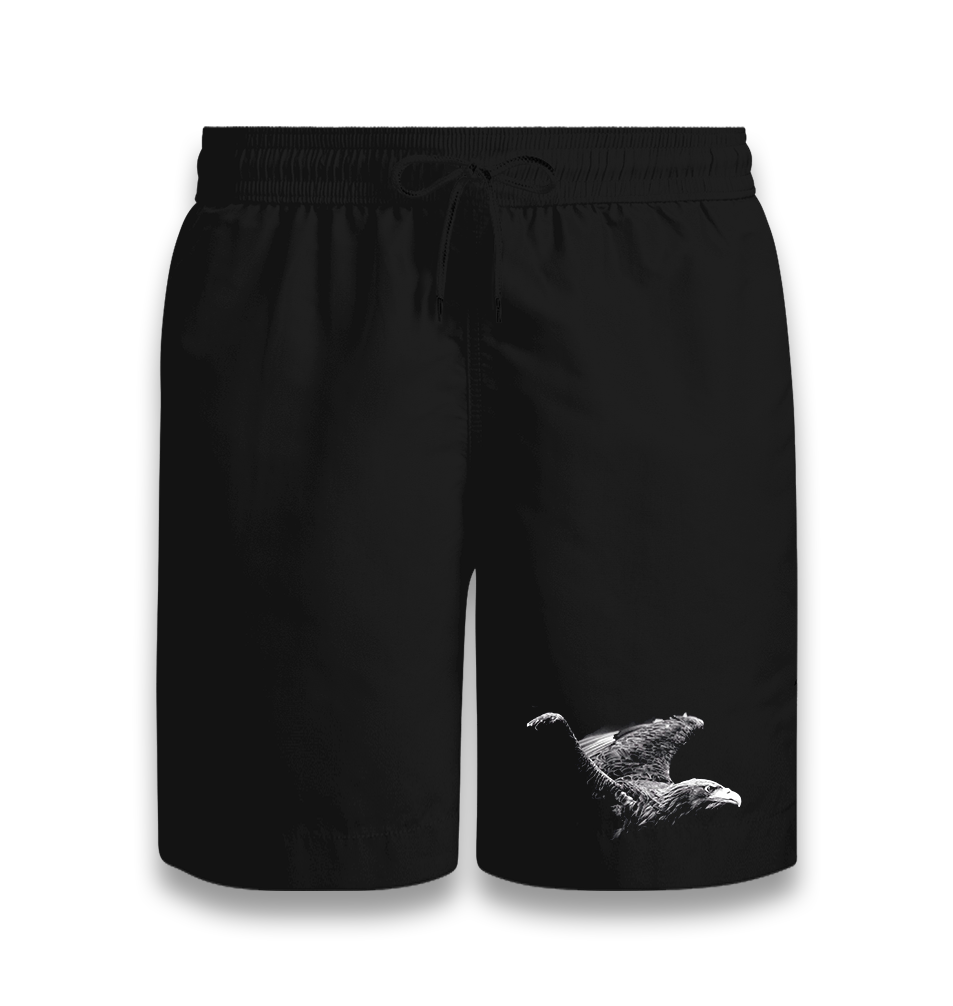 Eagles Fly High Black Shorts - Premium  from W.E.N.S. WIND - Just 7990! Shop now at W.E.N.S. WIND