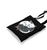 Yin Yang Cats Canvas Totebag - Premium  from Wenswind - Just 4990! Shop now at W.E.N.S. WIND