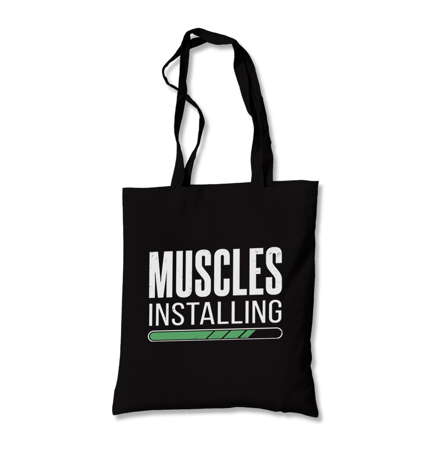 Muscles Installing Canvas Totebag - Premium  from Wenswind - Just 4990! Shop now at W.E.N.S. WIND