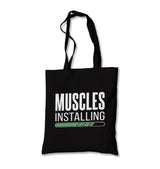 Muscles Installing Canvas Totebag - Premium  from Wenswind - Just 4990! Shop now at W.E.N.S. WIND