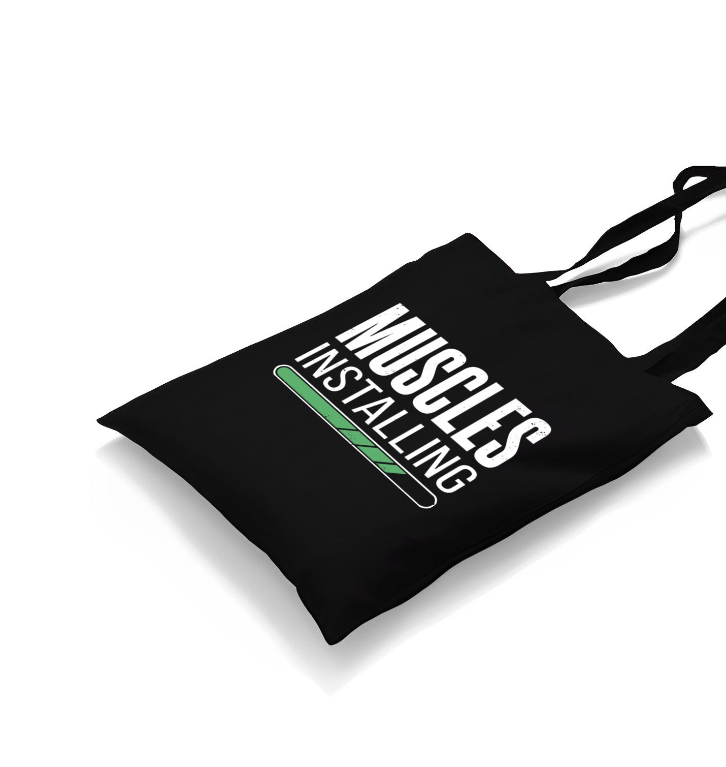 Muscles Installing Canvas Totebag - Premium  from Wenswind - Just 4990! Shop now at W.E.N.S. WIND
