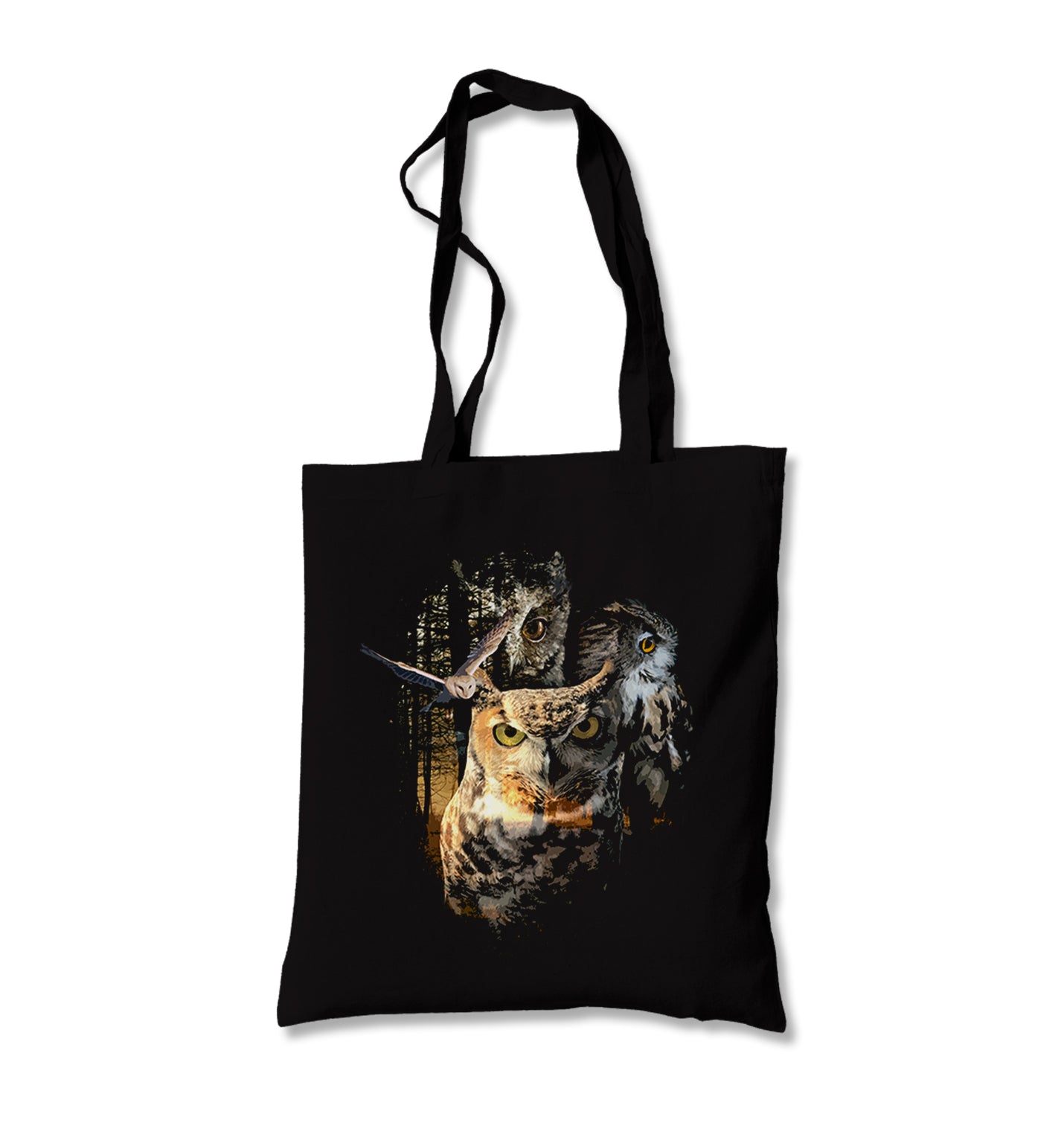 Owls at Night Canvas Totebag - Premium  from Wenswind - Just 4990! Shop now at W.E.N.S. WIND