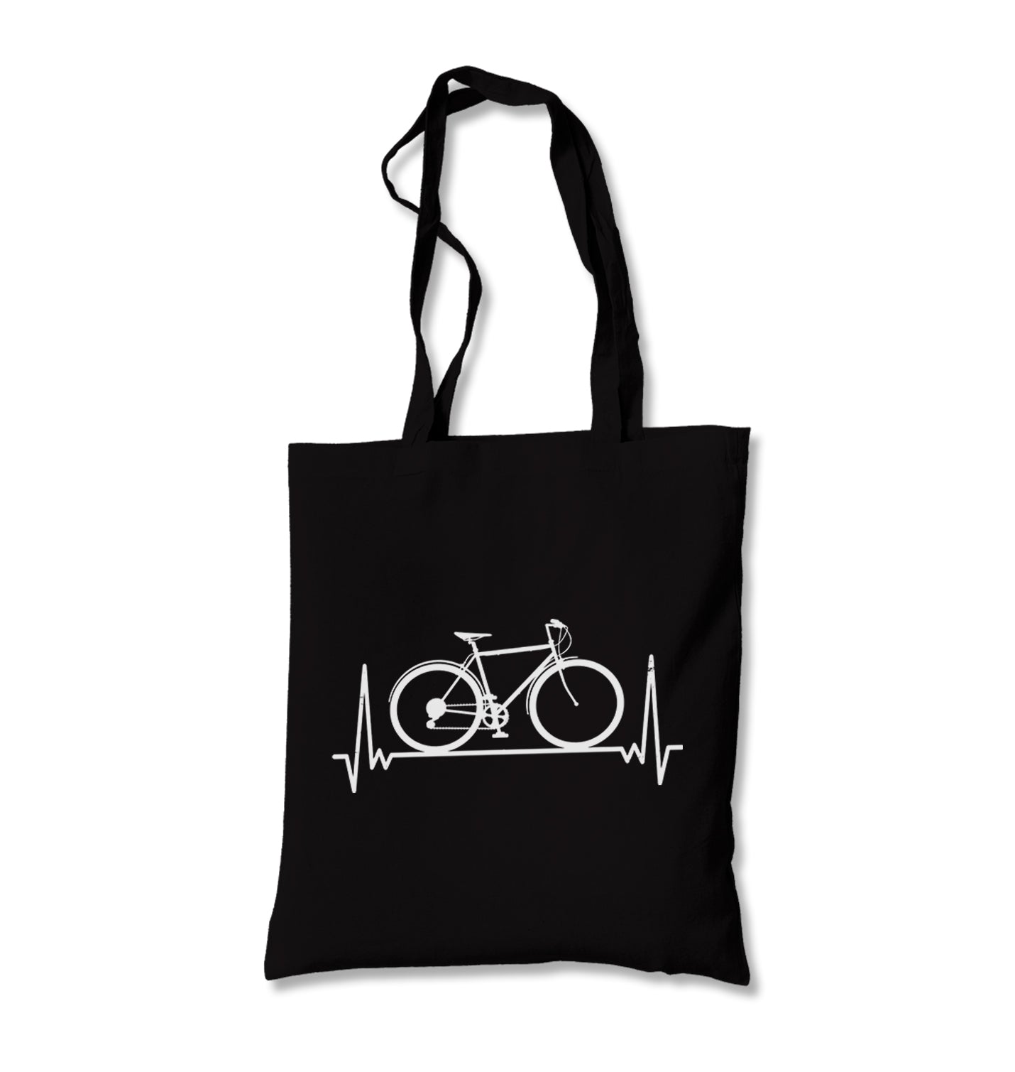 Bicycle on the Heartline Canvas Totebag - Premium  from Wenswind - Just 4990! Shop now at W.E.N.S. WIND