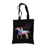 A Girl Free as Horses and Birds Canvas Totebag - Premium  from Wenswind - Just 4990! Shop now at W.E.N.S. WIND