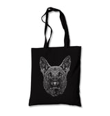 Realistic German Shephard Dog Canvas Totebag - Premium  from Wenswind - Just 4990! Shop now at W.E.N.S. WIND