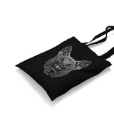 Realistic German Shephard Dog Canvas Totebag - Premium  from Wenswind - Just 4990! Shop now at W.E.N.S. WIND