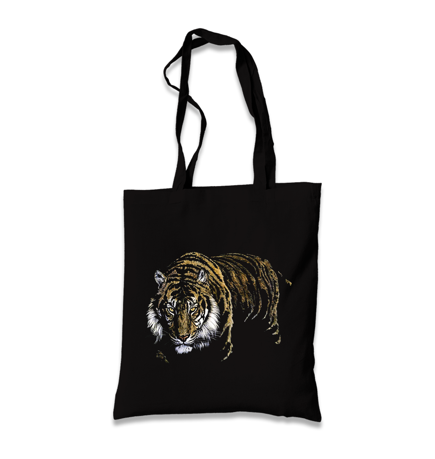 Tiger IV Black Canvas Totebag - Premium  from W.E.N.S. WIND - Just 4990! Shop now at W.E.N.S. WIND