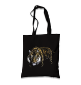 Tiger IV Black Canvas Totebag - Premium  from W.E.N.S. WIND - Just 4990! Shop now at W.E.N.S. WIND