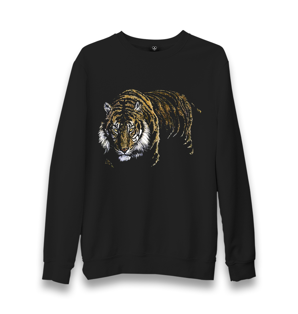 Tiger IV Unisex Black Sweatshirt - Premium  from W.E.N.S. WIND - Just 10990! Shop now at W.E.N.S. WIND