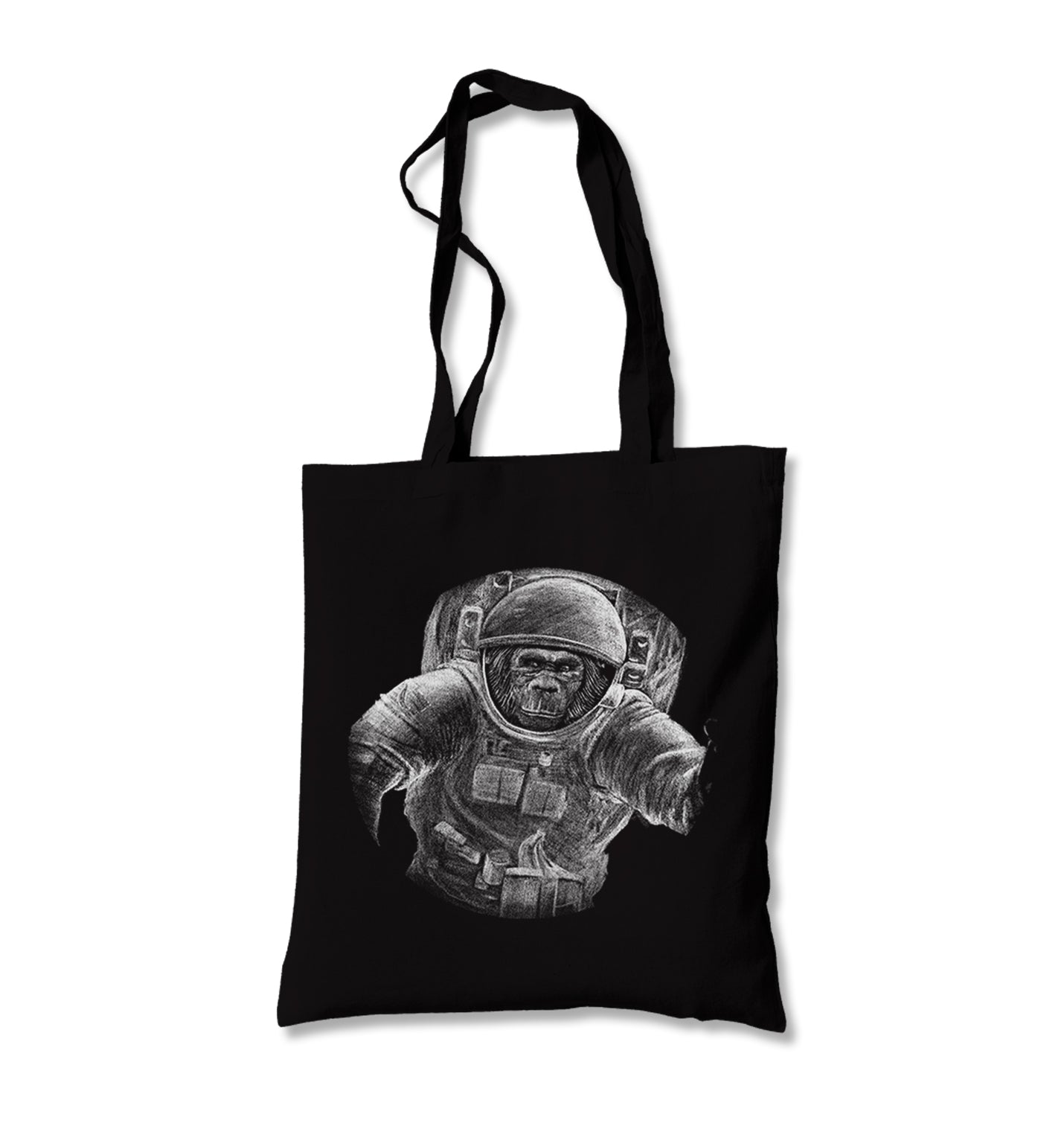 Monkey Astronaut Realistic Canvas Totebag - Premium  from Wenswind - Just 4990! Shop now at W.E.N.S. WIND