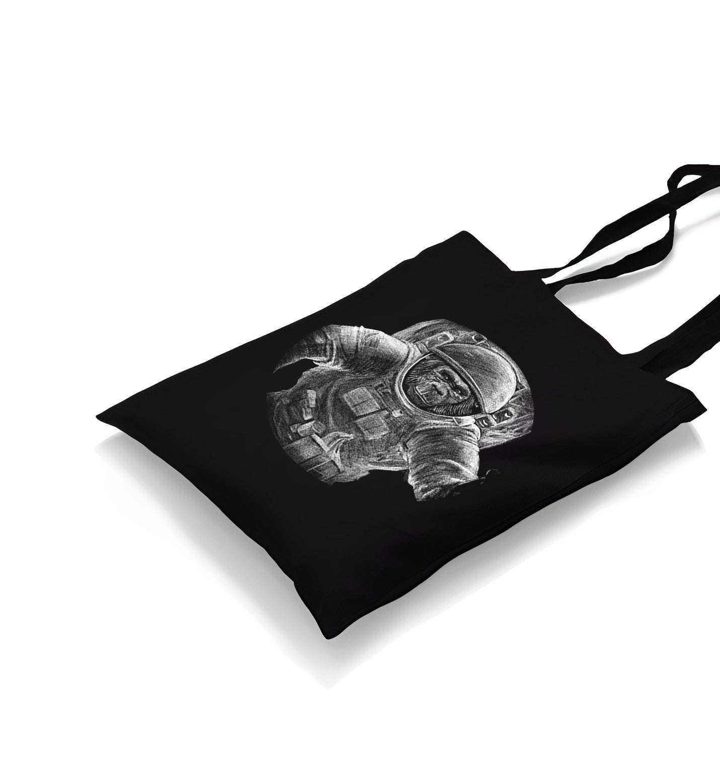 Monkey Astronaut Realistic Canvas Totebag - Premium  from Wenswind - Just 4990! Shop now at W.E.N.S. WIND