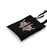 Skeleton Hands Rock Sign Canvas Totebag - Premium  from Wenswind - Just 4990! Shop now at W.E.N.S. WIND