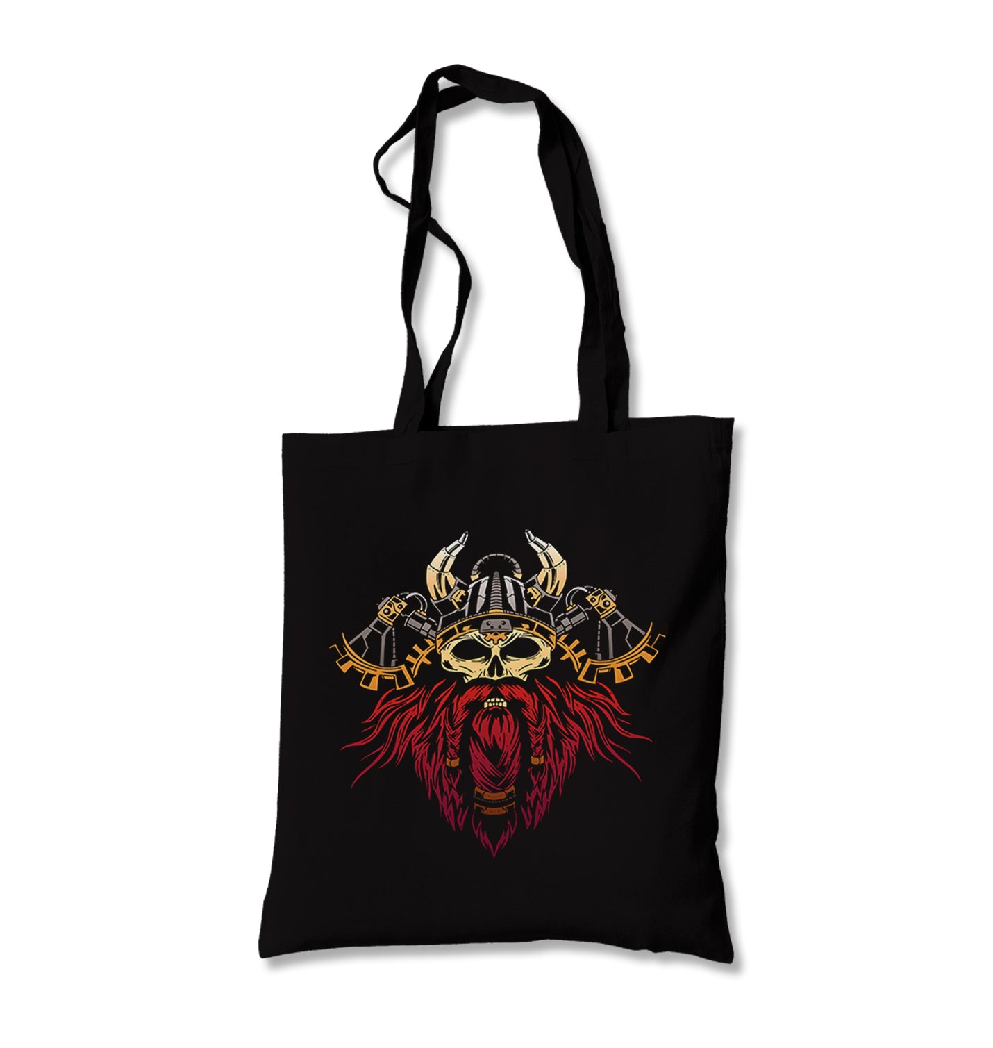 Viking Skull and Axes Canvas Totebag - Premium  from Wenswind - Just 4990! Shop now at W.E.N.S. WIND