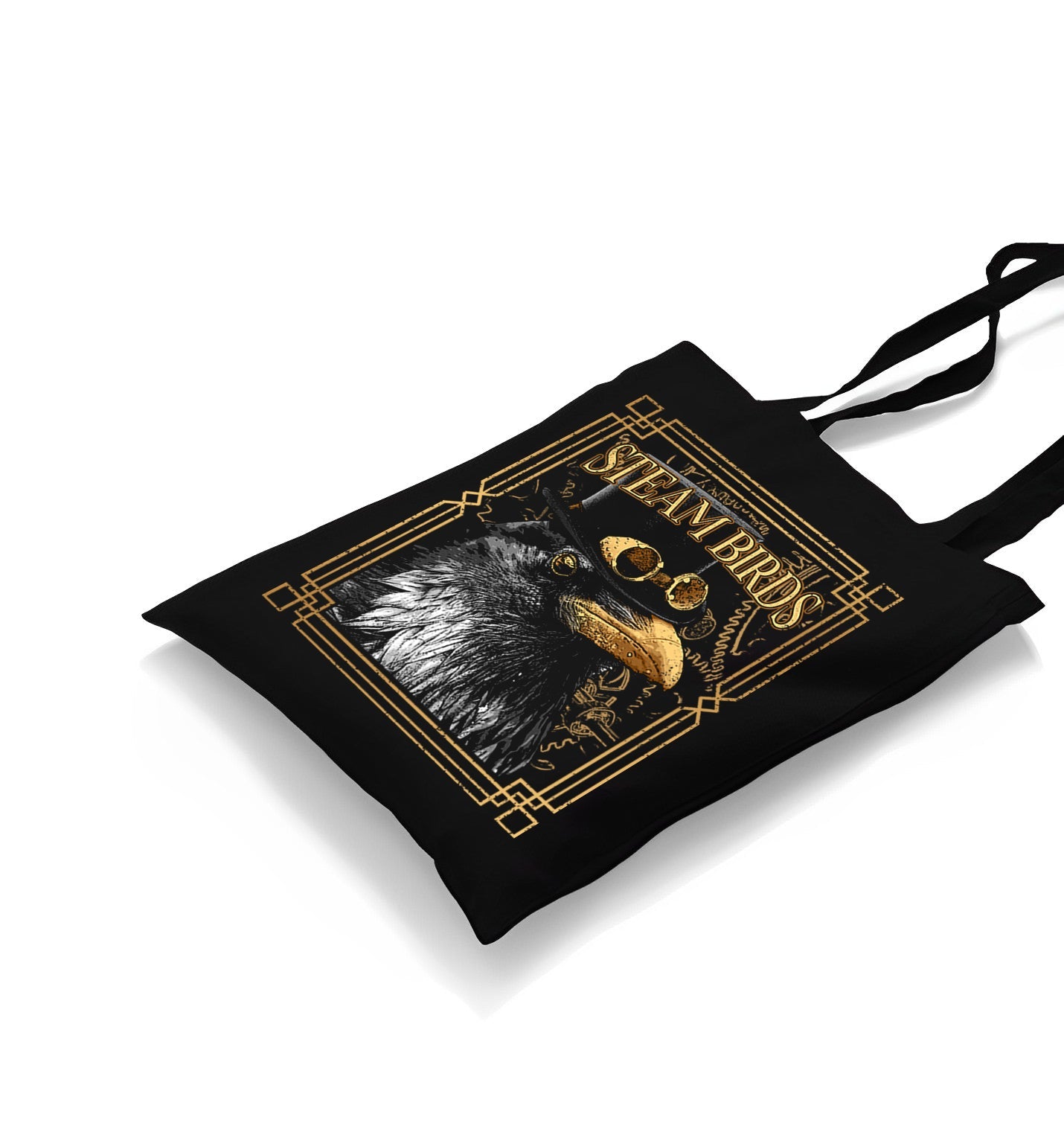 Crow with a Hat Canvas Totebag - Premium  from Wenswind - Just 4990! Shop now at W.E.N.S. WIND