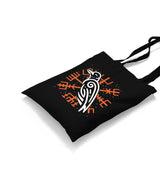 Raven Bird and Viking Sign Canvas Totebag - Premium  from Wenswind - Just 4990! Shop now at W.E.N.S. WIND