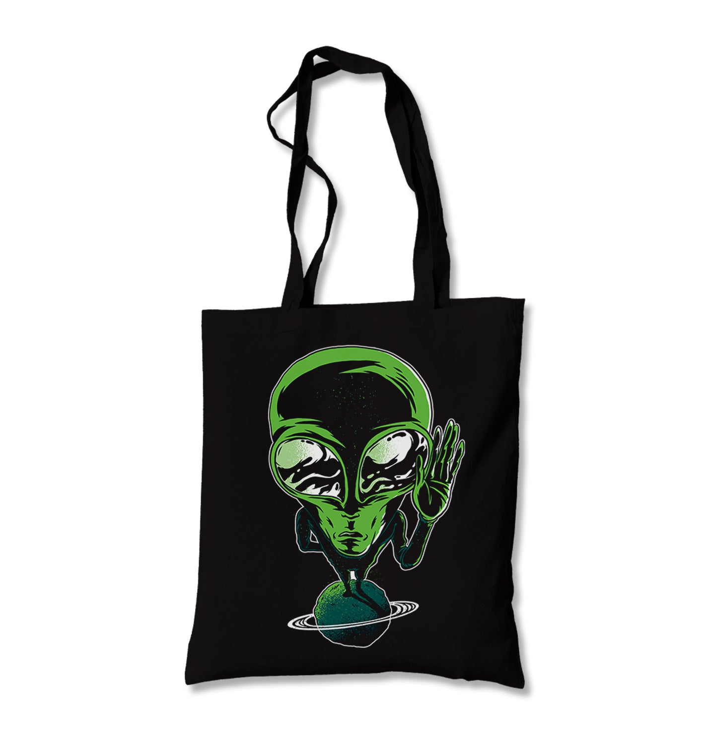 Alien on Planet Canvas Totebag - Premium  from Wenswind - Just 4990! Shop now at W.E.N.S. WIND