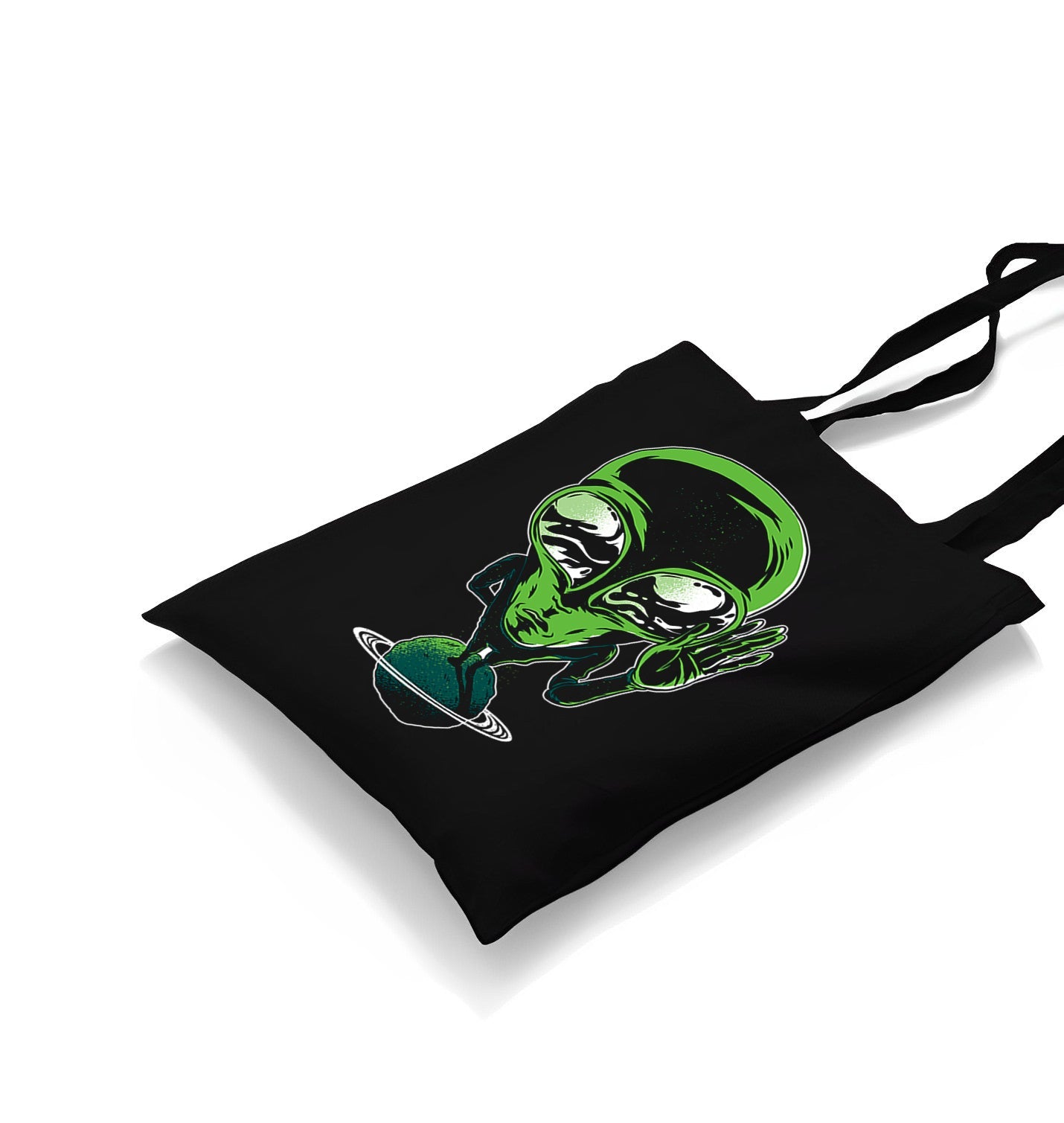 Alien on Planet Canvas Totebag - Premium  from Wenswind - Just 4990! Shop now at W.E.N.S. WIND